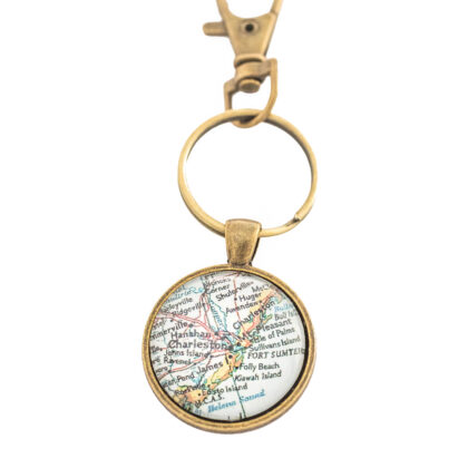 Coast of Charleston Key Ring | Bronze
