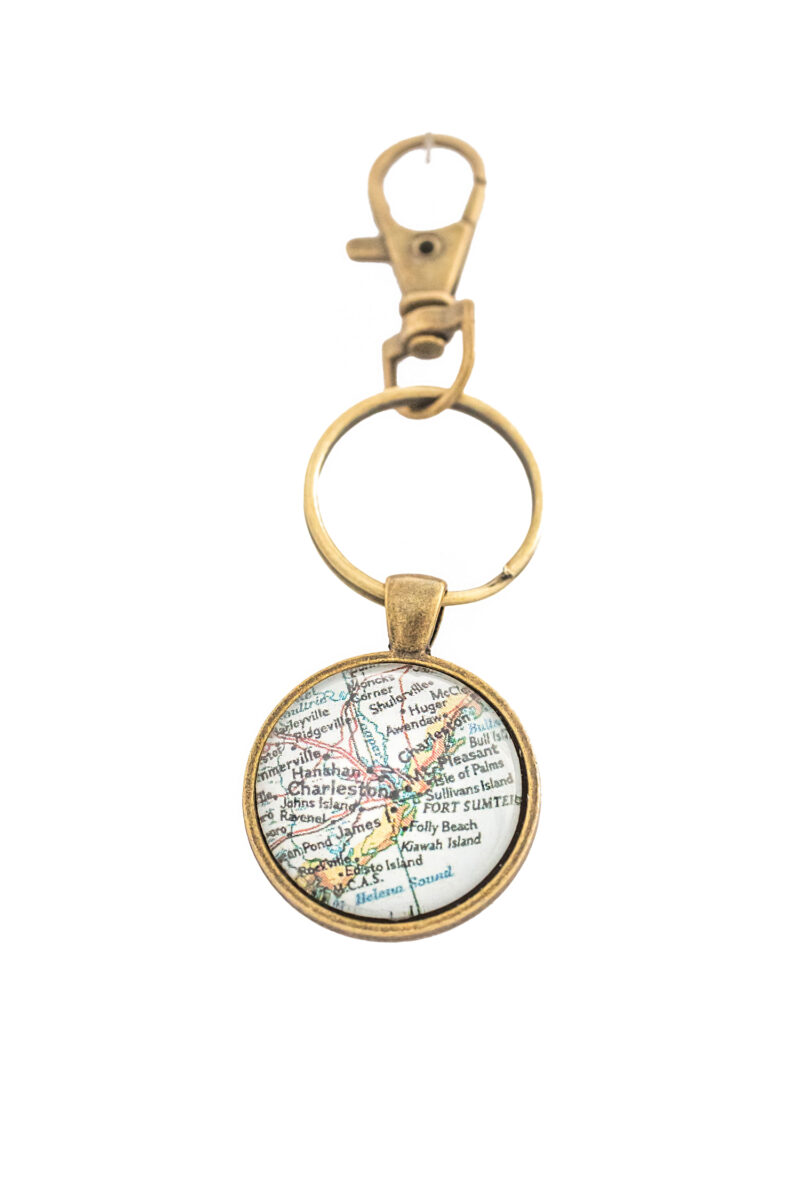Coast of Charleston Key Ring | Bronze