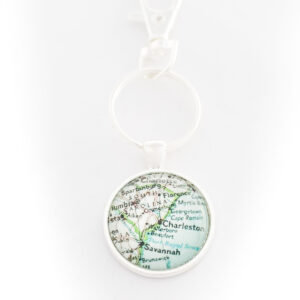 Charleston Coast Key Ring | Silver