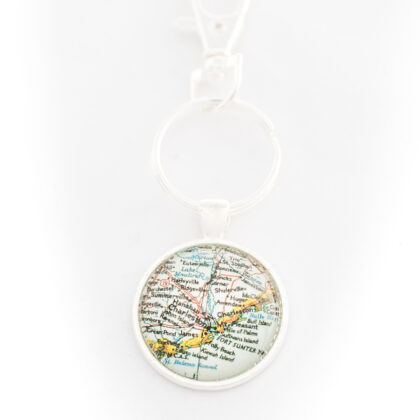 Coast of Charleston Key Ring | Silver